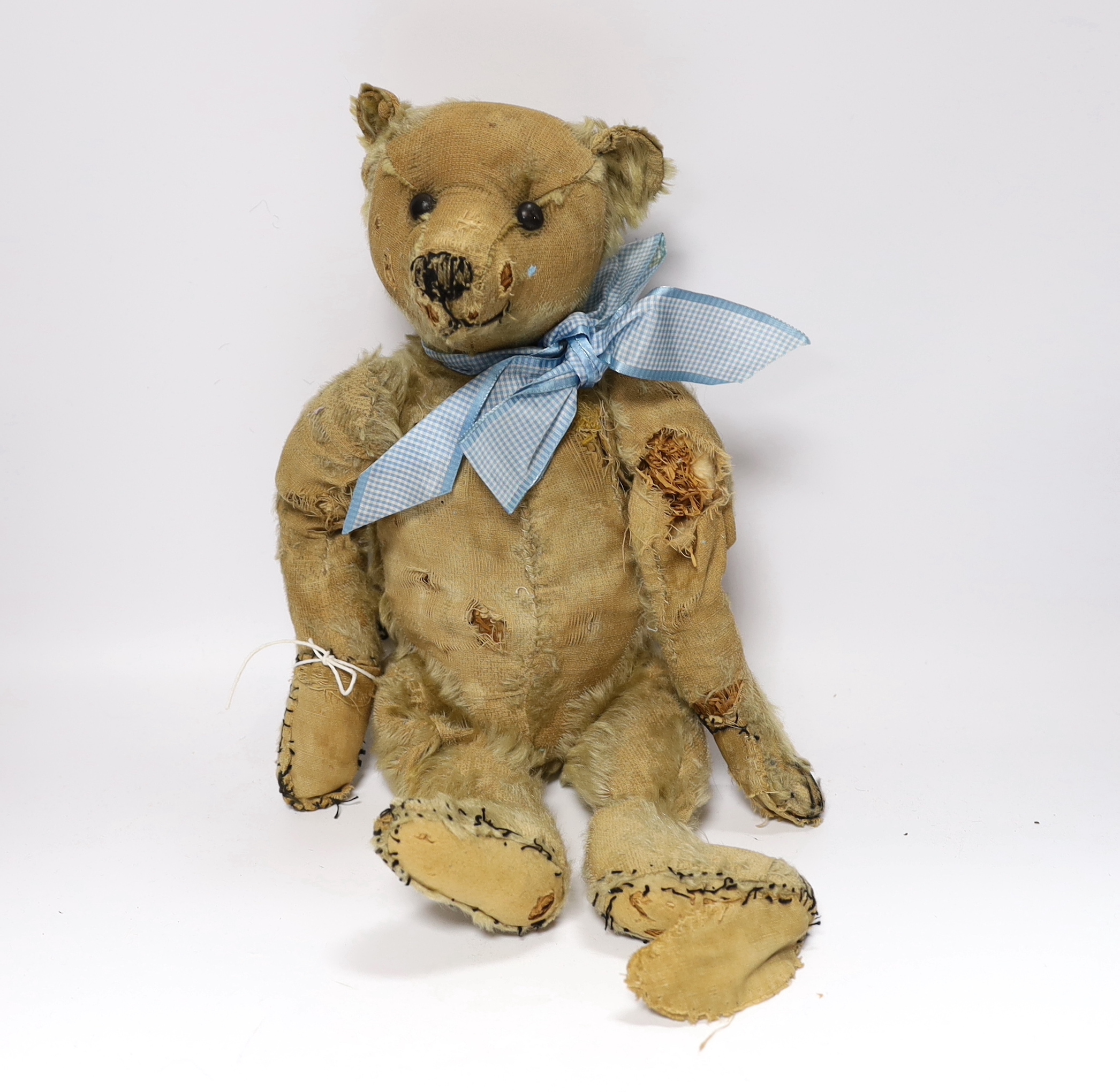 A Steiff 1908, no button, original eyes, damaged condition